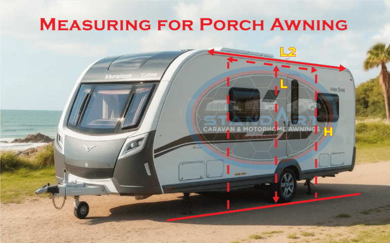 Porch Caravan Awning Size guide