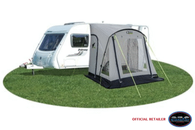 Quest Falcon Pro 220 Poled Porch Awning (Mid Grey)