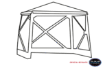 Screen House 4 Pro Pop Up Gazebo  Grey