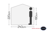 Screen House 4 Pro Pop Up Gazebo  Grey