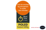 instant Utility and Toilet Tent Green (5)