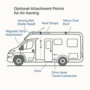 Attachment Options for Motorhome AiR Awnings