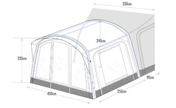 Westfield Neptune 2.0 Drive Away Motorhome Awning Frame Diagram