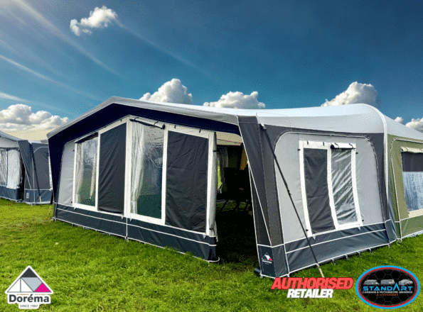Dorema Diamond XL300 De Luxe Full Seasonal Caravan Awning with 28mm steel frame