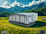 Camptech Buckingham DL Full Seasonal Caravan awnings with 28mm steel frame.