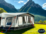 Camptech Buckingham DL Full Seasonal Caravan awnings with 28mm steel frame.