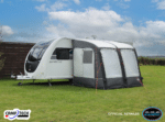Camptech Starline 260 Porch Air Awning pitched on a caravan