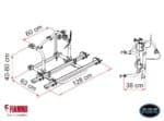 Fiamma Carry Bike Pro CN – Bike Rack for Pre-Installed Rails