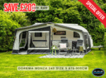 Dorema Monza 240 Discounted size 9 full seasonal caravan awning