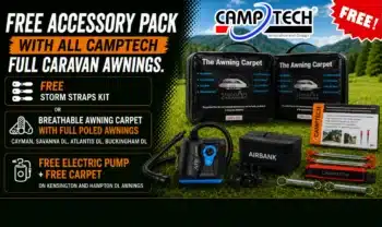 Free Accessory Pack With All Camptech Full Caravan Awnings