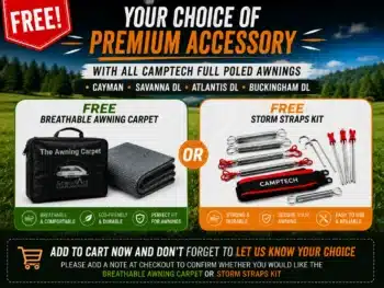 Free Carpet Or Storm Straps Offer