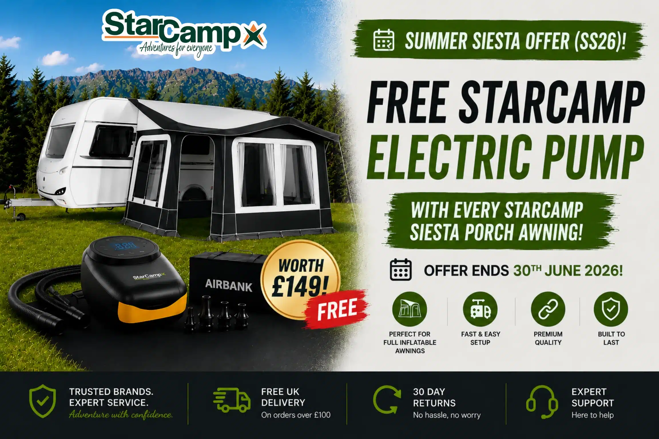 Free Pump & Frame upgrade Offer