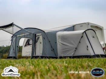 SunnCamp Toldo 390 Porch Awning _ Versatile Pole Awning with Dual Annexe Compatibility
