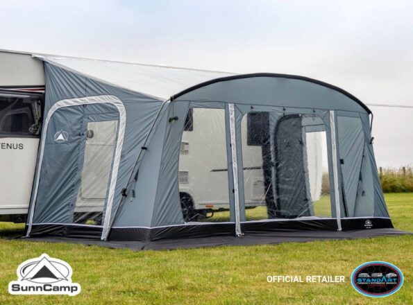 SunnCamp Toldo 390 Porch Awning _ Versatile Pole Awning with Dual Annexe Compatibility