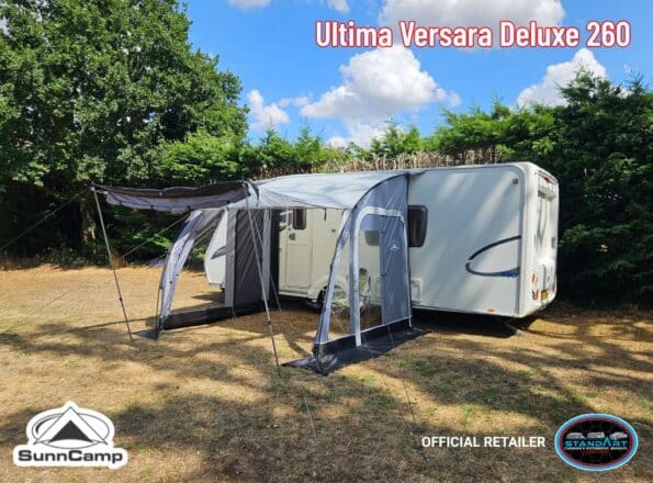 SunnCamp Ultima Versara Deluxe 390 260 Poled Caravan Porch Awning
