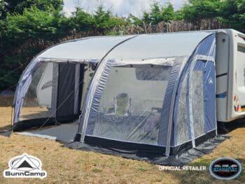 SunnCamp Ultima Versara Deluxe 390 260 Poled Caravan Porch Awning
