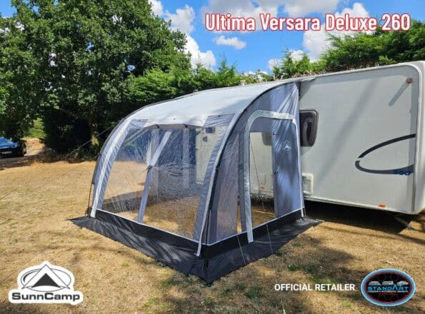 SunnCamp Ultima Versara Deluxe 390 260 Poled Caravan Porch Awning
