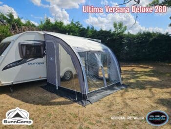 SunnCamp Ultima Versara Deluxe 390 260 Poled Caravan Porch Awning