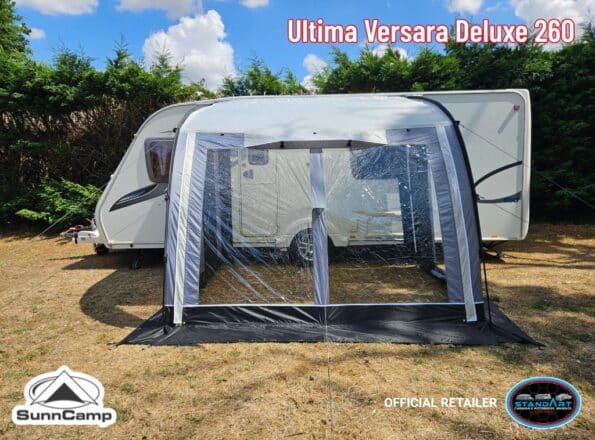 SunnCamp Ultima Versara Deluxe 390 260 Poled Caravan Porch Awning