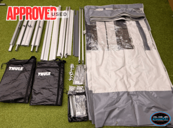 Approved used Thule G2 Privacy Room for Twin Axle Caravan with Omnistor Omnistor 6002 | 6200 | 6300 awnings fitment height medium 230-244cm