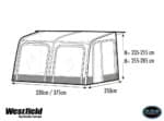 Westfield Vega 330 Motorhome Air Awning
