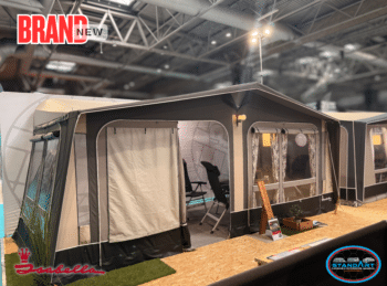 Isabella Nordic 240 size 950cm on the NEC Birmingham Caravan show